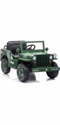 Lean Cars Auto na baterie JH-103 armádně zelené 4x4