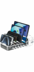 4smarts Team 100W nabíjecí stanice se sadou kabelů Space Gray