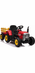 Lean Sport Bateriový traktor s přívěsem XMX611 červený