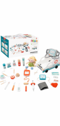 LeanToys Záchranná sada pro malé záchranáře, příslušenství, dřevo, 22 ks