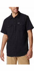 Columbia Tričko Utilizator II Solid s krátkým rukávem 1577762011 Černá XL