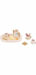 Viga Toys Viga 44267 PolarB Dřevěná sada na kávu a čaj - růžová