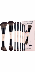 Jessup Duo-End Brush Versatility Collection sada oboustranných štětců na make-up Peach Dust 7 ks.