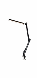 Platinet STOLNÍ KRESLÍCÍ LAMPA FLEXY 10W, 1 ŽÁROVKA, 80 LED, KLIP, ČERNÁ [46004]
