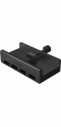 Orico 4portový HUB USB-A 3.0 s montáží na svorku - černý