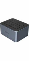 Adidas Dokovací stanice pro dva disky s offline klonováním 2,5/3,5 SATA HDD/SSD - šedá