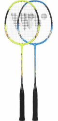 WISH Sada badmintonových raket ALUMTEC 505K, zelená a modrá, univerzální WISH