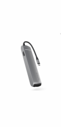 Epico 6v1 Slim Hub 8K s USB-C konektorem - šedá