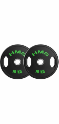 HMS TOG10 2 x 10 KG OLYMPIJSKÝ TALÍŘ S POGUMOU 2 x 10 KG