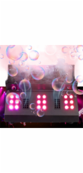 LIGHT4ME FOG DOUBLE BUBBLE profesionální výrobník mlhy a bublin s LED efektem a dálkovým ovládáním