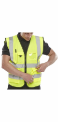 BEESWIFT Reflexní vesta Executive, velikost M, žlutá