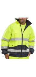 BEESWIFT Reflexní bomberová bunda Europe, velikost 3XL, žlutá