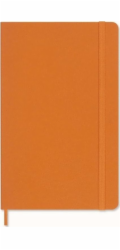 Moleskine Syntezátor Pro Vege s notovou linkou. oranžová hadí kůže