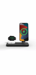 Mophie Snap+ 3v1 bezdr. nabíjecí stojan - černá