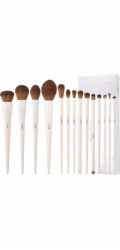 Jessup Sada štětců Luxusní světle šedá Complete Brush na líčení očí a obličeje T329 14ks.
