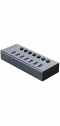 Orico Hub BT2U3-7AB se 7x USB-A přepínači - šedý Hub BT2U3-7AB se 7x USB-A přepínači - šedý