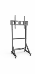 Techly Mobilní TV stojan 55-100” až 120 kg, nastavitelná AV police