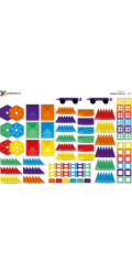 Textar CONNETIX Magnetické kostky Rainbow Mega Pack 212 ks 3+