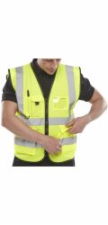BEESWIFT Reflexní vesta Executive, velikost XL, žlutá