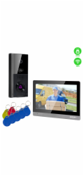 EVOLVEO DoorPhone AHD10, Sada domácího WiFi videotelefonu s ovládáním dveří a RFID, černo stříbrný 1