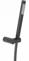 Batmix 841-225-81 / KFA / MOZA / PREMIUM BODOVÁ SPRCHOVÁ BATERIE, NÁSTĚNNÁ S UMĚLÝM DRŽÁKEM + PVC HADICE 1500 MM ČERNÁ /