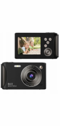 Xrec Fotografie digitálním fotoaparátem, videa 64MP, 4K/30fps, 18x zoom, Antishake/Q18/černá