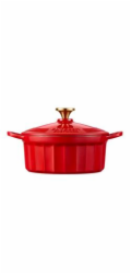 BUYDEEM Enameled Cast Iron Dutch Oven CP521-KR 2,9L, model CP521, color Koi Red 