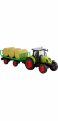 Lean Sport Tractor s přívěsem na seno, světla, hrající 37,5 cm