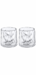 Koziol Nízké sklenice CLUB č. 2, supersklo, 2 x 250 ml, KOZIOL