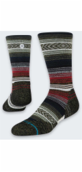 Stance Ponožky Mid Wool Crew 1 pár Černočervené