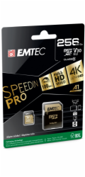 Paměťová karta Emtec mSD 256GB UHS-I U3 V30 SpeedIN Pro