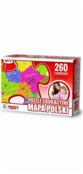 Zachem Vzdělávací puzzle , 260 dílků. Mapa Polska (ZACH0062)