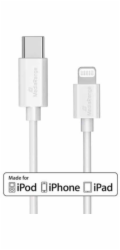 MediaRange Kabel USB-C na Lightning 1m bílý (MRCS215)
