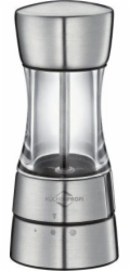 Kuchenprofi mlýnek na koření, pepř nebo sůl, průměr 6 x 14 cm, akryl/nerezová ocel / Kuchenprofi