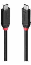 Lindy Kabelis 1m USB4 240W Type-C, 40 Gbps, juodas