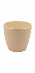 Květináč Domoletti Emi, keramický, O 22 cm, žlutý