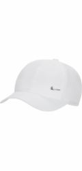 Nike Dětská baseballová kšiltovka Dri-FIT Club s kovovým logem Swoosh, bílá
