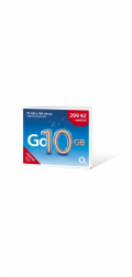 O2 Předplacená karta Go 10 GB