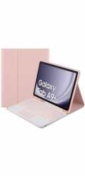 Strado Pouzdro s Bluetooth klávesnicí a touchpadem pro Galaxy Tab A9 Plus (růžové)