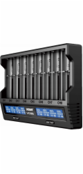 Xtar Xtar universalus 8 x Li-ion ir Ni-MH baterie ikroviklis su LCD obrazovka VC8S