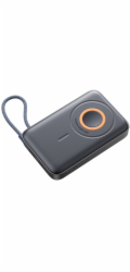 Joyroom Powerbanka JR-PBM02 22,5 W 10 000 mAh 3v1 magneticko-indukční kompatibilní s MagSafe s vestavěným kabelem - černá
