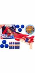 LeanToys Sada 5 v 1, pěnové kuličky a štít na odpalovací zařízení letadel od Dart Gun.