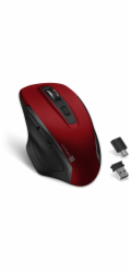 CONNECT IT Dual SmartSwitch bezdrátová myš, USB-A + C (+1x AA baterie zdarma), ČERVENÁ