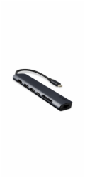 Epico 7v1 hliníkový USB-C 8K hub - inkoustová