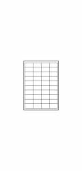 Logo etikety bílé  48.5mm x 25.4mm  bale