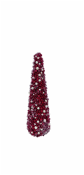Dekorace, vánoční stromeček Vánoční dotek bobule, 38 cm