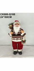 Dekorace, "Santa Claus" Christmas Touch, 60 cm, červená