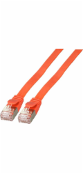 EFB EFB RJ45 Flachpatchkabel U/FTP, Cat.6A, PVC, 1m, rot