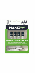 Plastrol Dobíjecí baterie USB-C 750mWh 500mAh 4xAAA