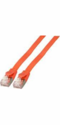 EFB patchcable - 25 cm - U/FTP - CAT 6a - plochý - červený (K5545RT.0.25)